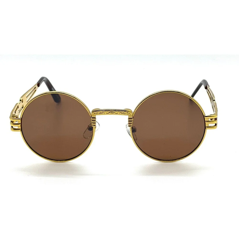 Retro Vintage Round Sunglasses Women with Scratch-Resistant Coating Round Trendy